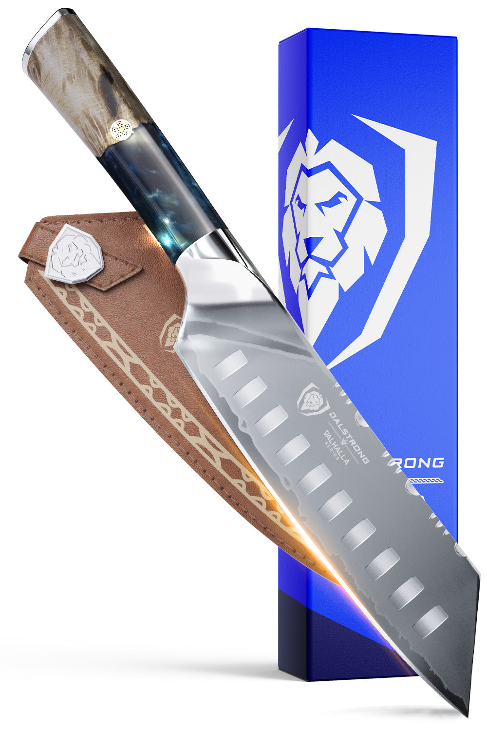 Premium 7-Inch Santoku Knife - Dalstrong Valhalla Series - Ultra Sharp Japanese Steel Blade for Professional Chefs & Home Cooking - Perfect for Slicing, Dicing & Mincing Vegetables, Meat & Fish