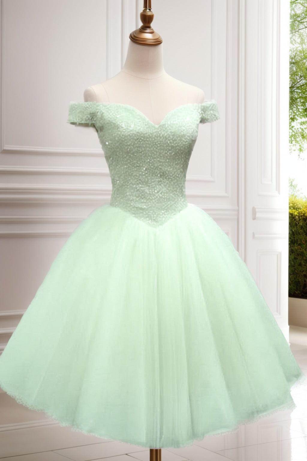 Princess Knee-Length Tulle Homecoming Dress CS0523 - Elegant Prom, Party & Formal Dance Gown for Teens & Juniors