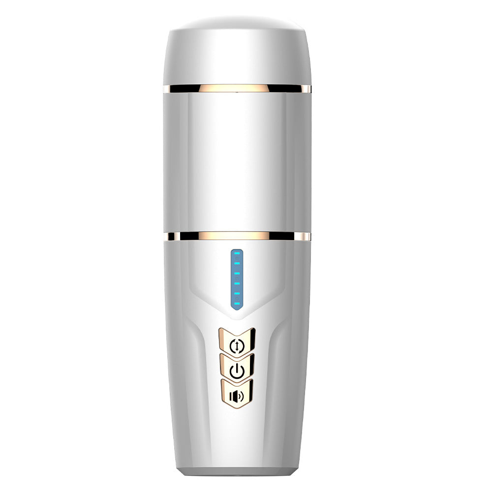 Kimi Cup Thrusting Rotating Moaning Male Masturbator with Strong Suction Mount - Realistic Adult Toy for Solo Pleasure & Couples Play