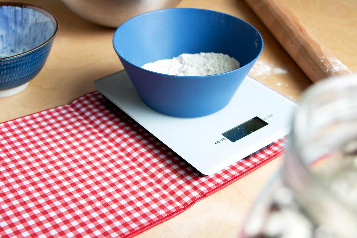 Suck UK Digital Food Scale Cookbook with Built-In Kitchen Scale | Recipe Book with Hidden Weight Scale | Baking & Cooking Accessories for Foodies | Perfect Baking Gift for Home Chefs | Ideal for Measuring Ingredients, Portion Control & Healthy Eating