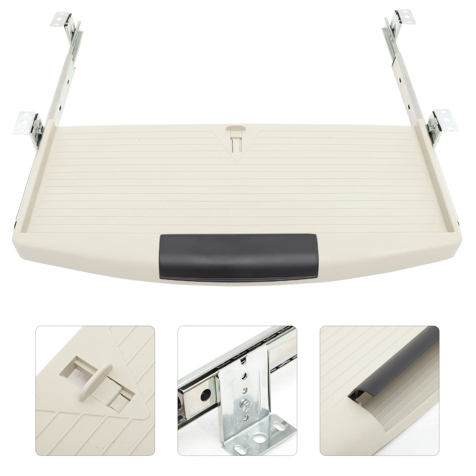 MAGICLULU Under Desk Keyboard Tray - Adjustable Computer Keyboard Holder & Storage Drawer for Office, Gaming & Home Workspace - Space Saving Desk Organizer for PC, Laptop & Workstation Accessories