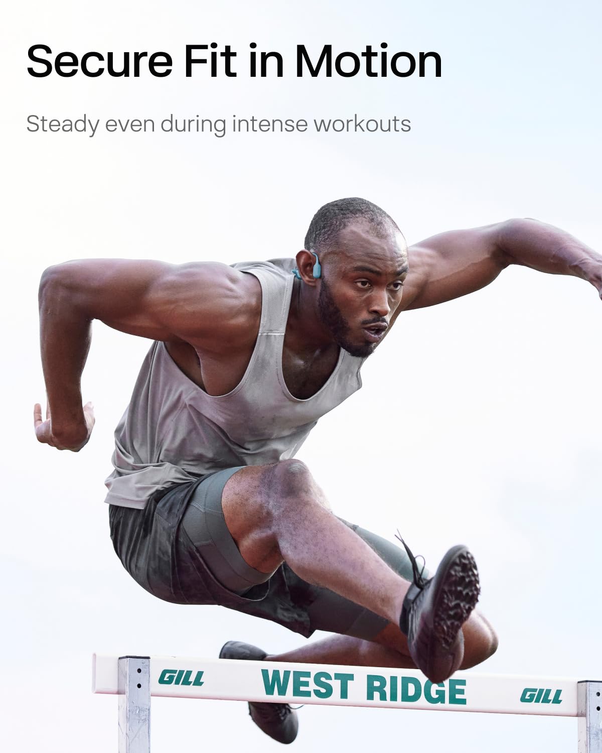 SHOKZ OpenRun Pro Open-Ear Bluetooth Bone Conduction Headphones - Sweatproof Wireless Sport Earphones for Running, Cycling & Workouts with Premium Bass & Built-in Mic - Perfect for Gym, Outdoor Activities & Commuting