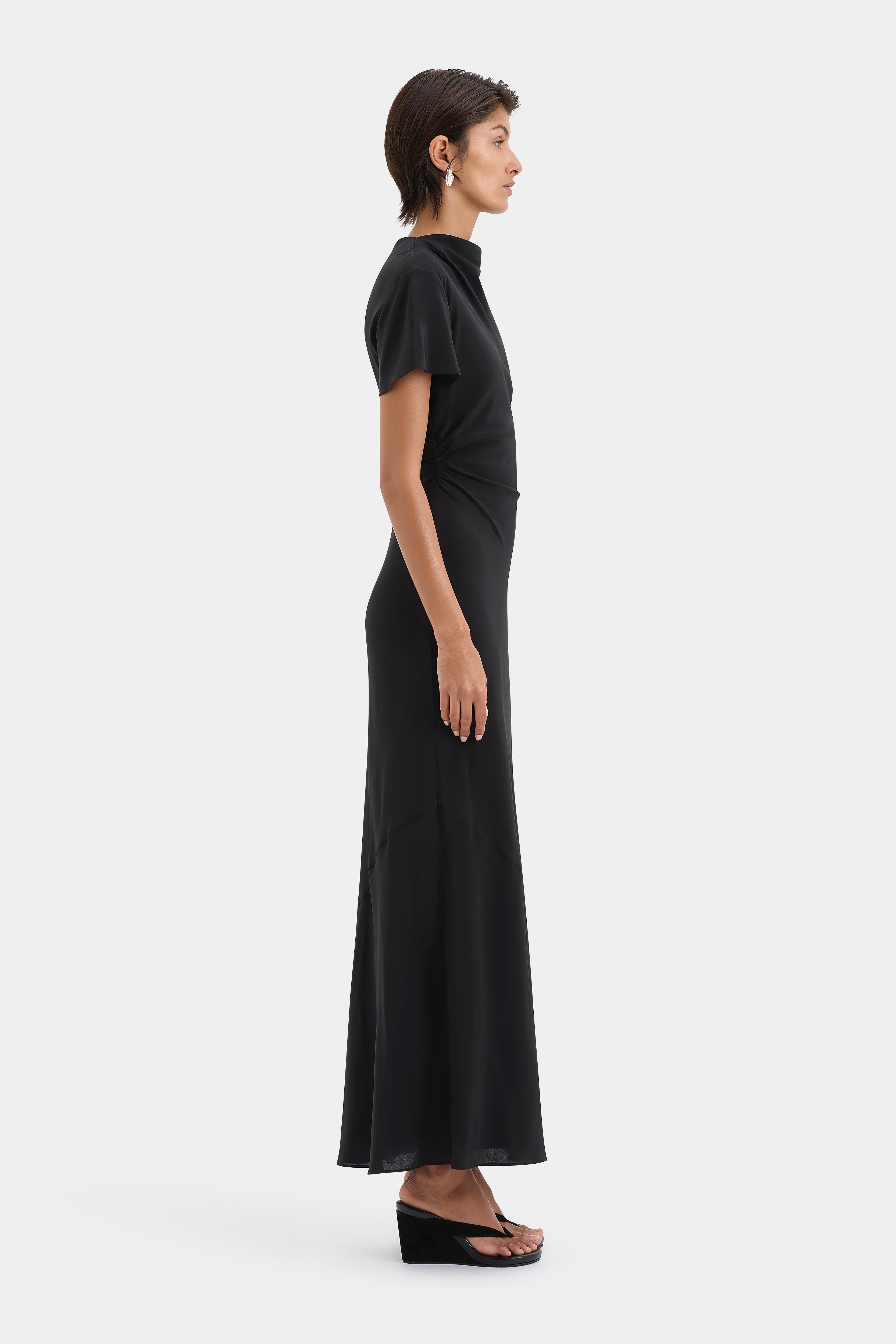 Seameadow Bias Cut Flowy Midi Dress for Women - Elegant & Comfortable Summer Casual Wear for Beach, Party & Office