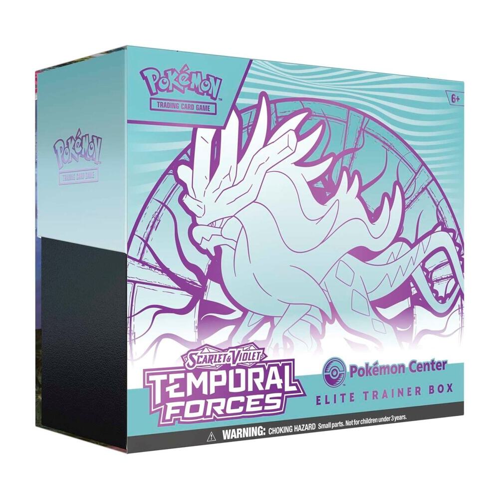 Pokemon Scarlet & Violet Temporal Forces Elite Trainer Box (ETB) - Official Pokemon Center Exclusive | Collectible Trading Cards, Booster Packs & Accessories for TCG Players & Fans