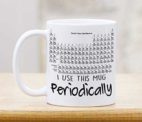 Periodic Table Coffee Mug - 11oz Ceramic Science Mug for Teachers, Students & Chemistry Lovers - Perfect for Office, Classroom & Gift Giving