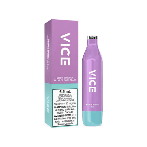 Berry Burst Ice VICE 2500 Disposable Vape - Refreshing Berry Flavor, 2500 Puffs, Compact & Portable - Perfect for Travel, Parties, and On-the-Go Vaping
