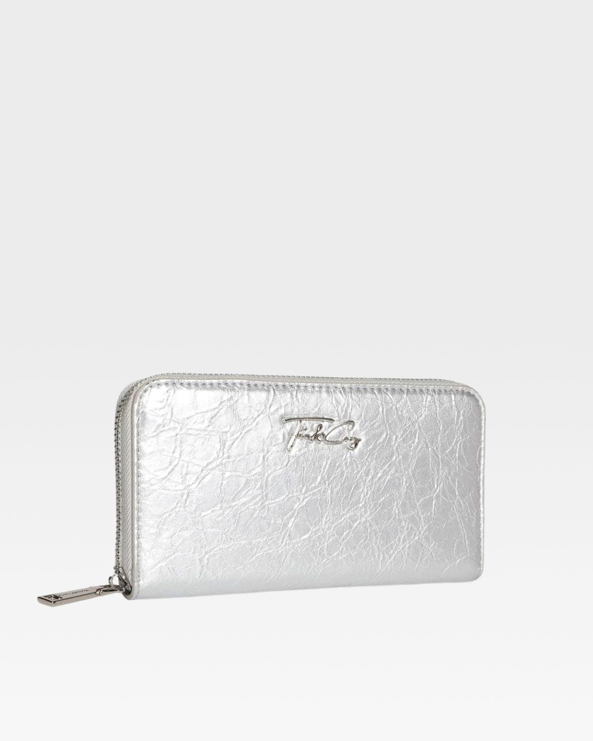 Silver Clutch Wallet for Women - Slim RFID Blocking Credit Card Holder - Perfect for Parties, Travel & Everyday Use