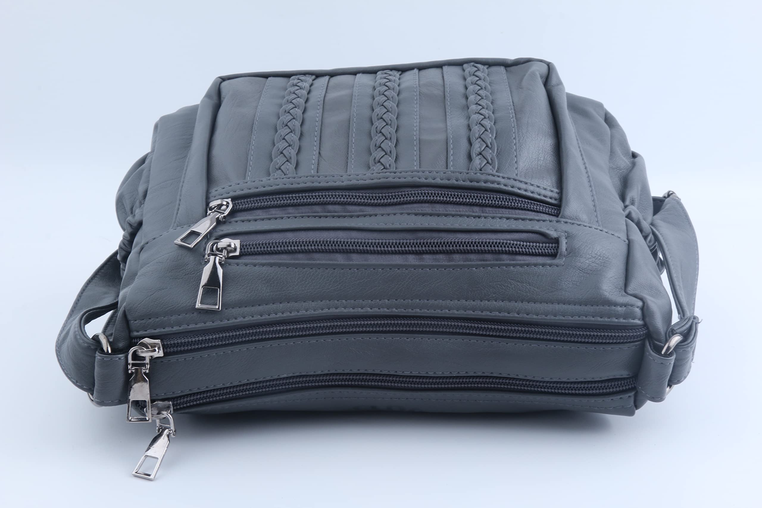 Stylish ELDA Women's Crossbody Purse - Soft PU Leather Shoulder Bag with Multiple Pockets | Perfect for Work, Travel & Everyday Use