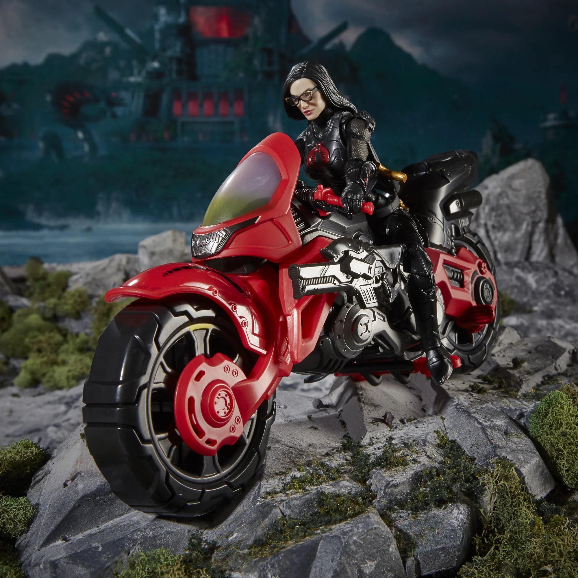 G.I. Joe Classified Series Baroness Action Figure with C.O.I.L. Motorcycle - Collectible 6-Inch Scale Toy for Display & Play - Perfect for Fans & Collectors
