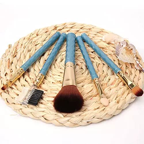 Sunaina 5-Piece Synthetic Makeup Brush Set - Foundation, Powder & Eye Makeup Brushes Kit (Colors May Vary) | Perfect for Professional Makeup Artists & Beginners | Home, Travel & Salon Use