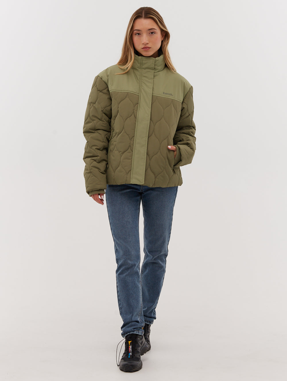 Jorgia Quilted Jacket for Women - Lightweight Puffer Coat with Stand Collar | Perfect for Fall, Winter & Outdoor Activities