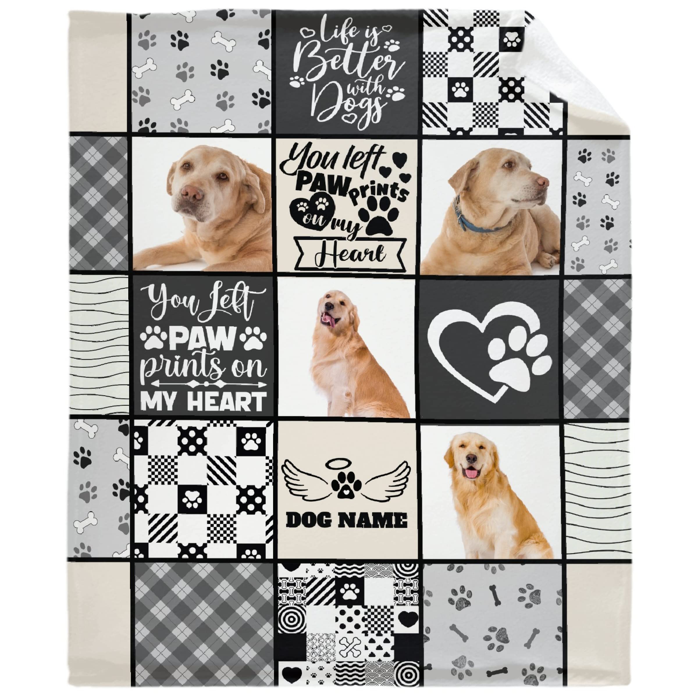 Custom Pet Memorial Throw Blanket 90