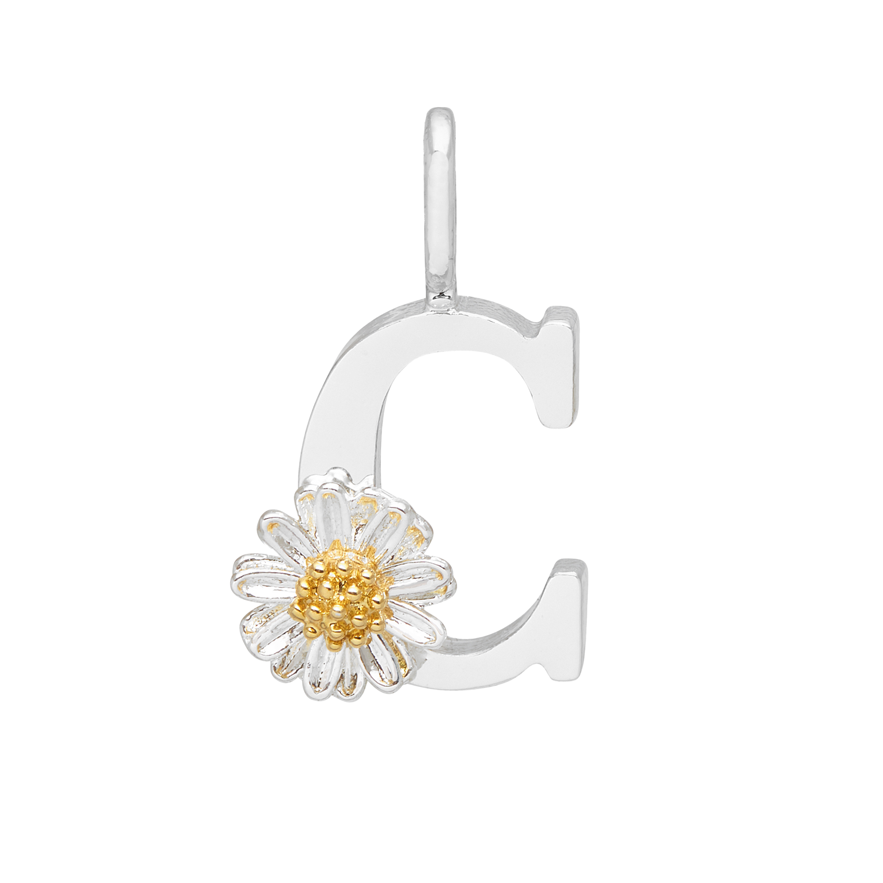Personalized Wildflower Initial Charm Necklace - Custom Name Letter Jewelry for Women - Perfect Gift for Birthday, Anniversary & Mother's Day