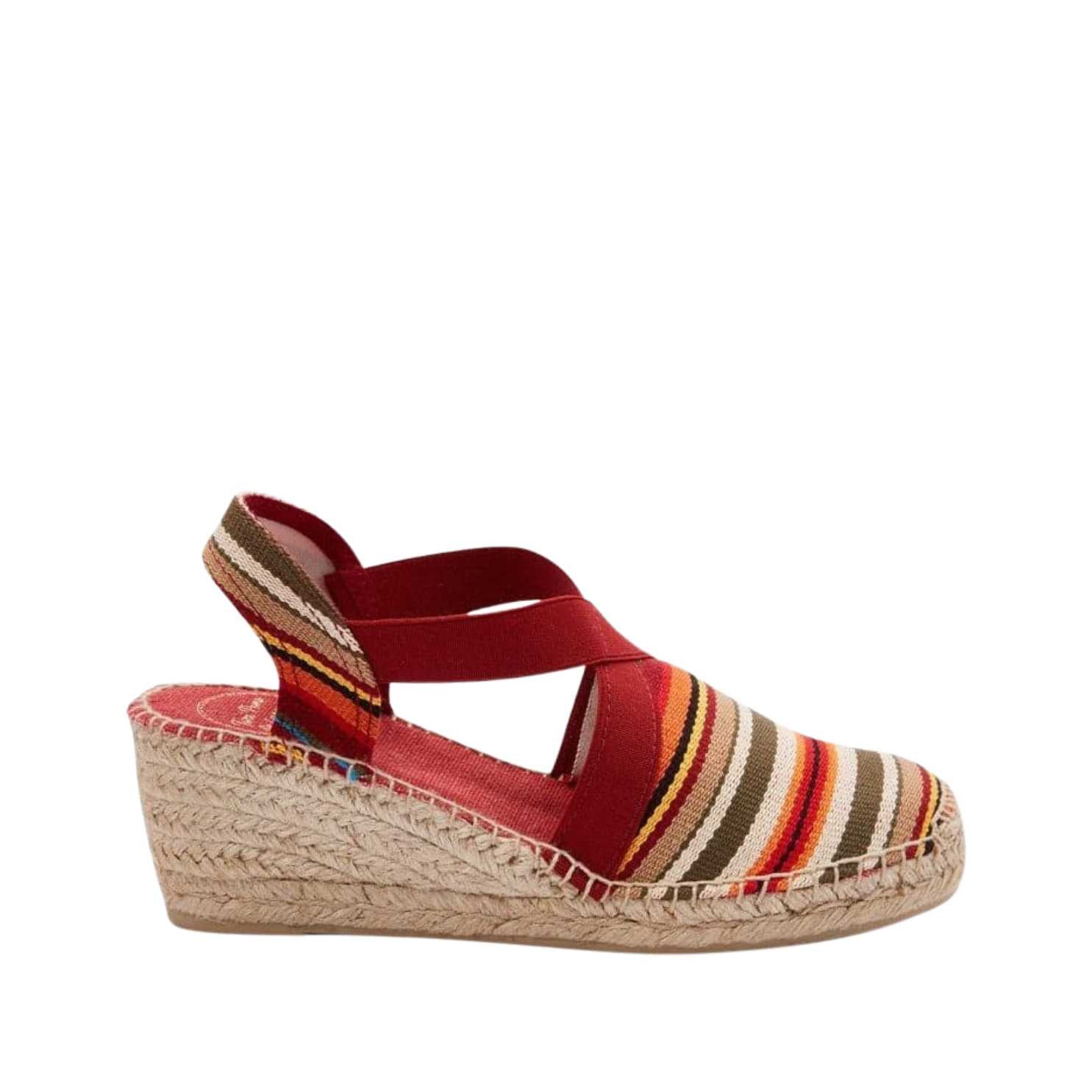 Women's Striped Cotton Blend Wedge Espadrilles - Comfortable Summer Shoes for Beach, Casual Outings & Everyday Wear | Tarbes