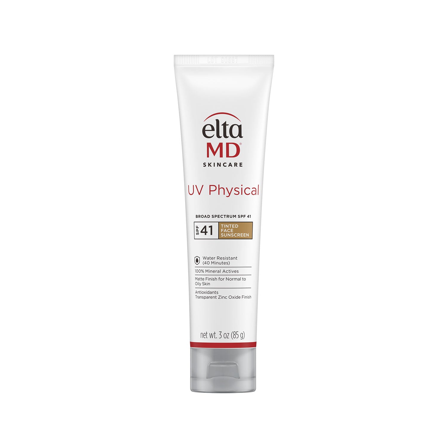 EltaMD UV Physical SPF 41 Tinted Mineral Sunscreen for Face - Oil-Free, Broad Spectrum Protection for Sensitive Skin | Daily Use, Outdoor Activities & Post-Procedure Care