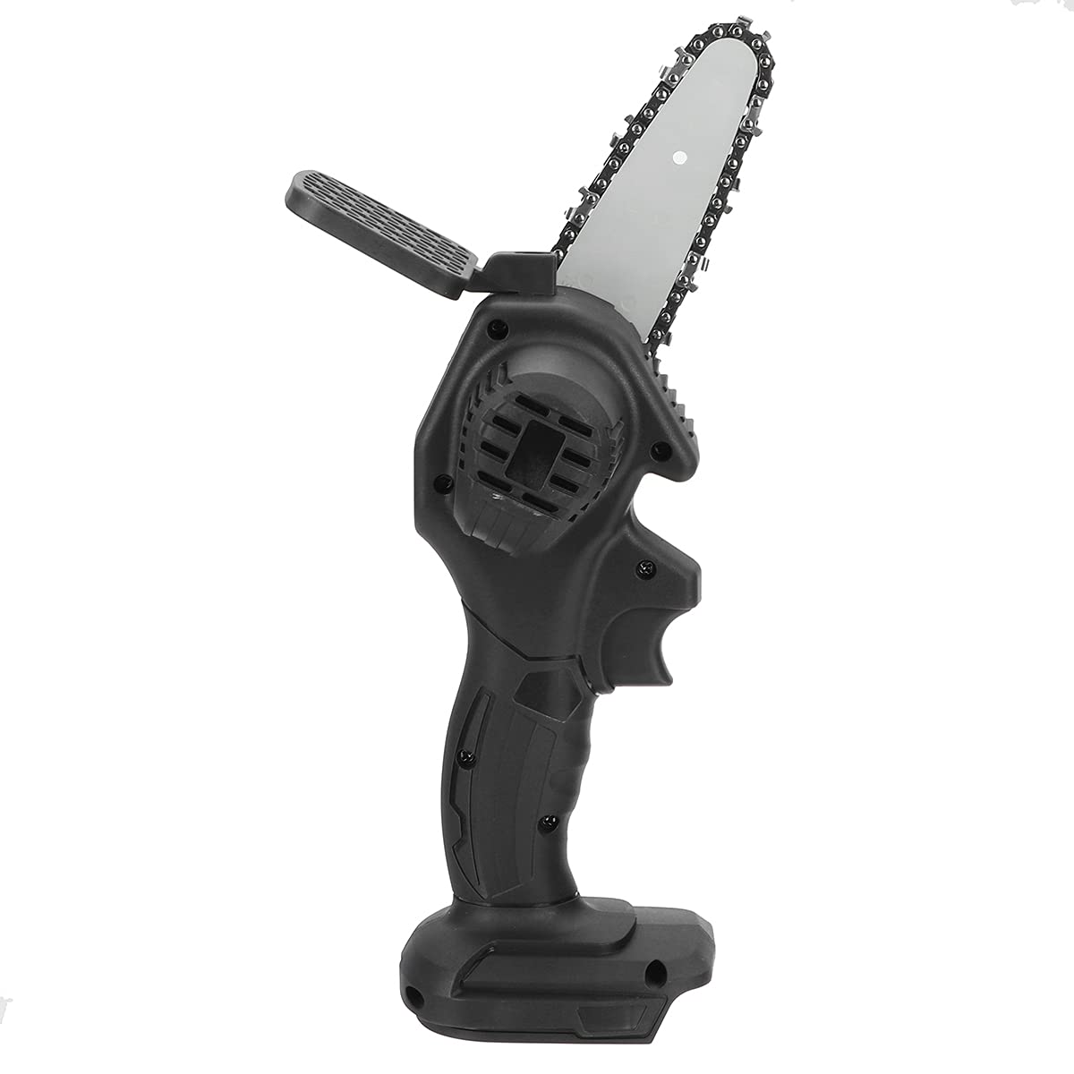 1200W 48V Cordless Electric Chain Saw - 4 Inch Mini Handheld Chainsaw with Rechargeable Battery for Woodworking, Garden Tree Trimming & DIY Projects