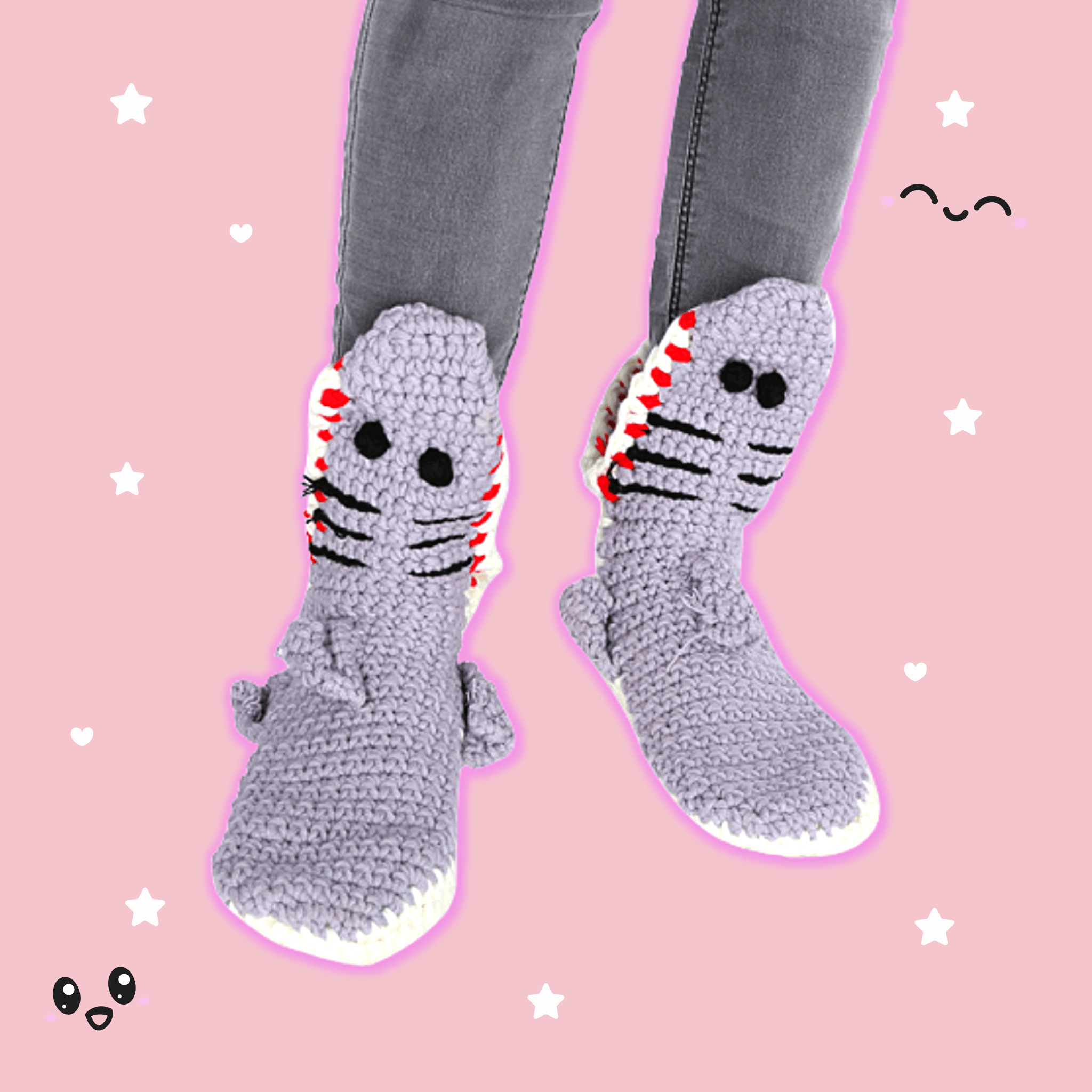 Soft Plush Shark Socks for Women & Men - Comfortable Fuzzy Animal Socks for Lounge, Sleep, and Gifts - Fun Novelty Socks for Shark Lovers