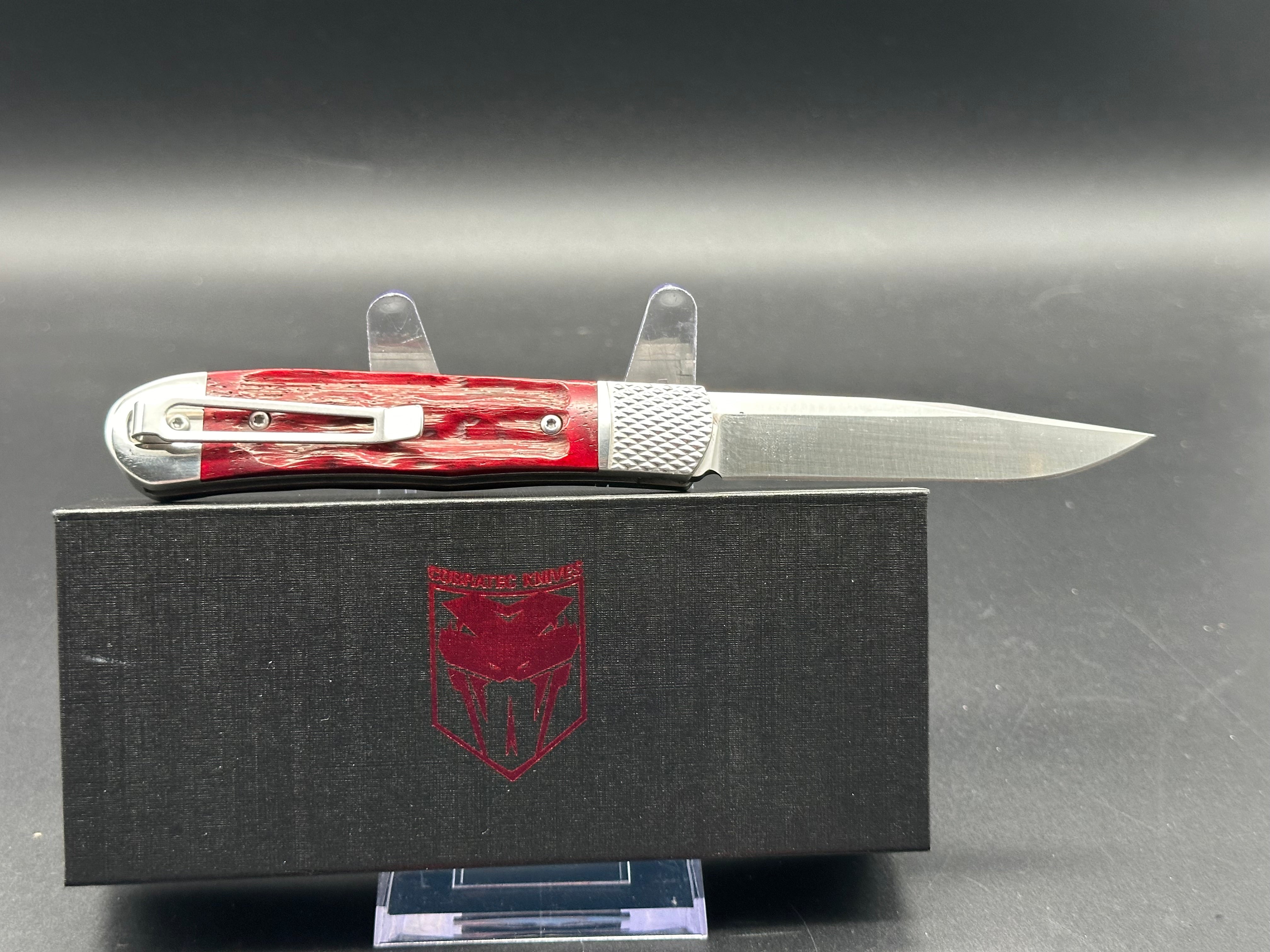 Cobra Tec Trapper Hidden Release Automatic Knife - Compact EDC Pocket Knife for Outdoor, Camping, and Everyday Carry