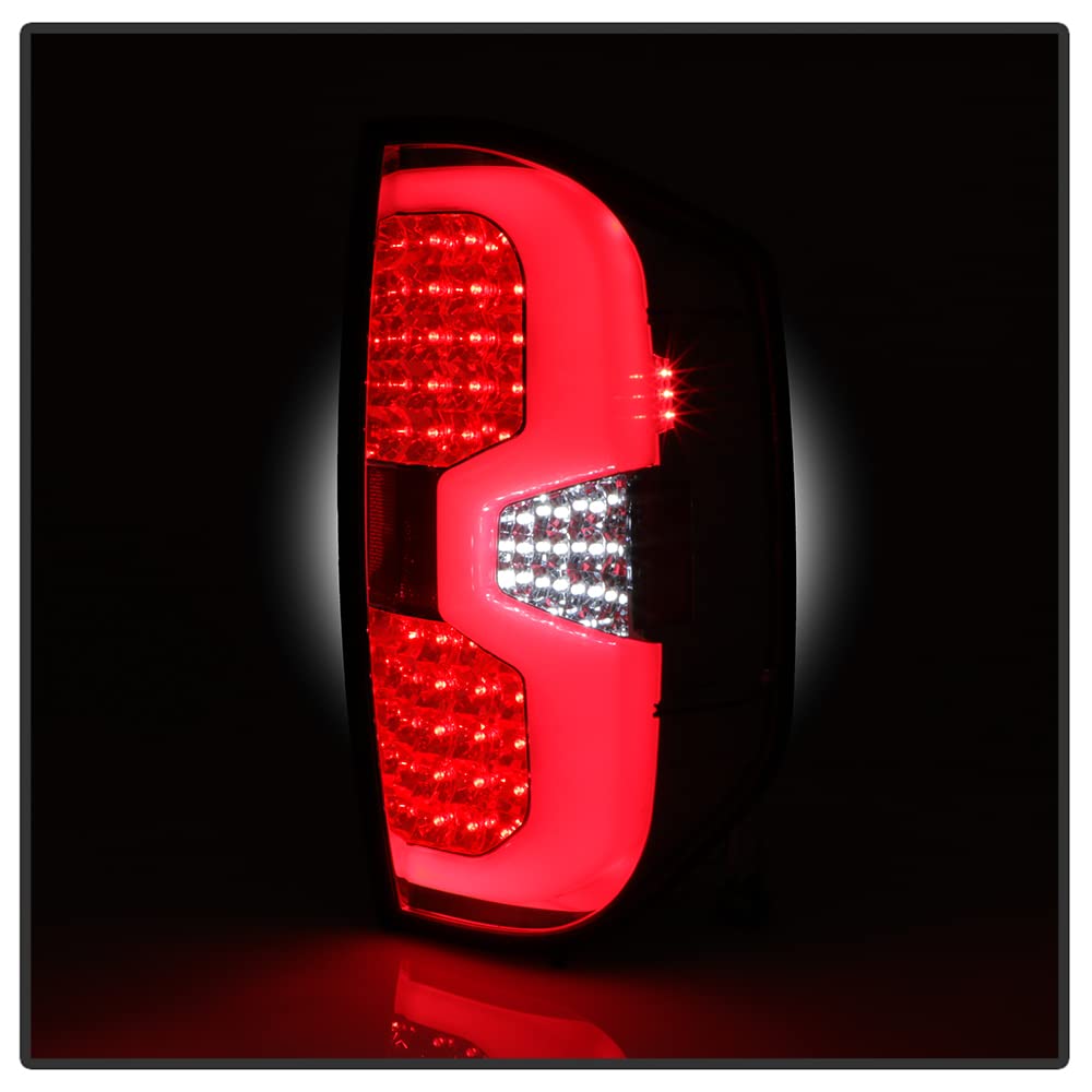 Premium LED Light Bar Tube Tail Lights for 2014-2021 Toyota Tundra - Chrome Housing - Bright & Durable Replacement - Perfect for Off-Roading & Night Driving