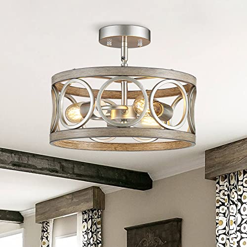 Nickel Ceiling 3-Light