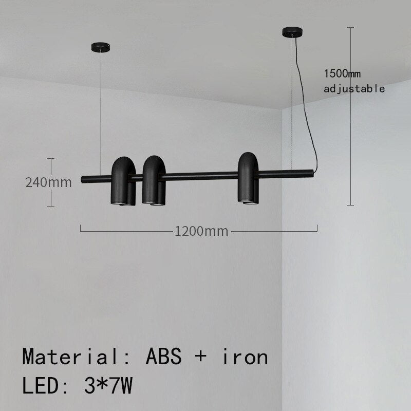 U-Shaped Chandelier - Modern Crystal Ceiling Light Fixture for Dining Room, Living Room & Bedroom | Elegant Lighting Decor for Home & Office Spaces