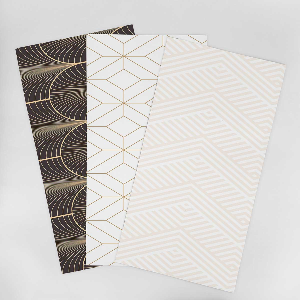Geometric Wallpaper Samples for Living Room - Modern Designer Selection 003 | Peel & Stick Removable Wall Decor for Home Interior Design