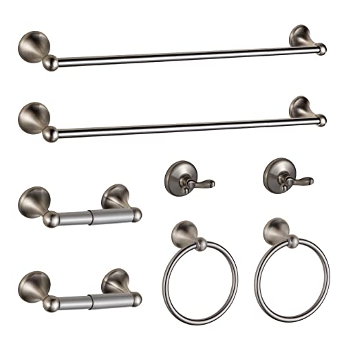 8 Pcs Brushed Nickel