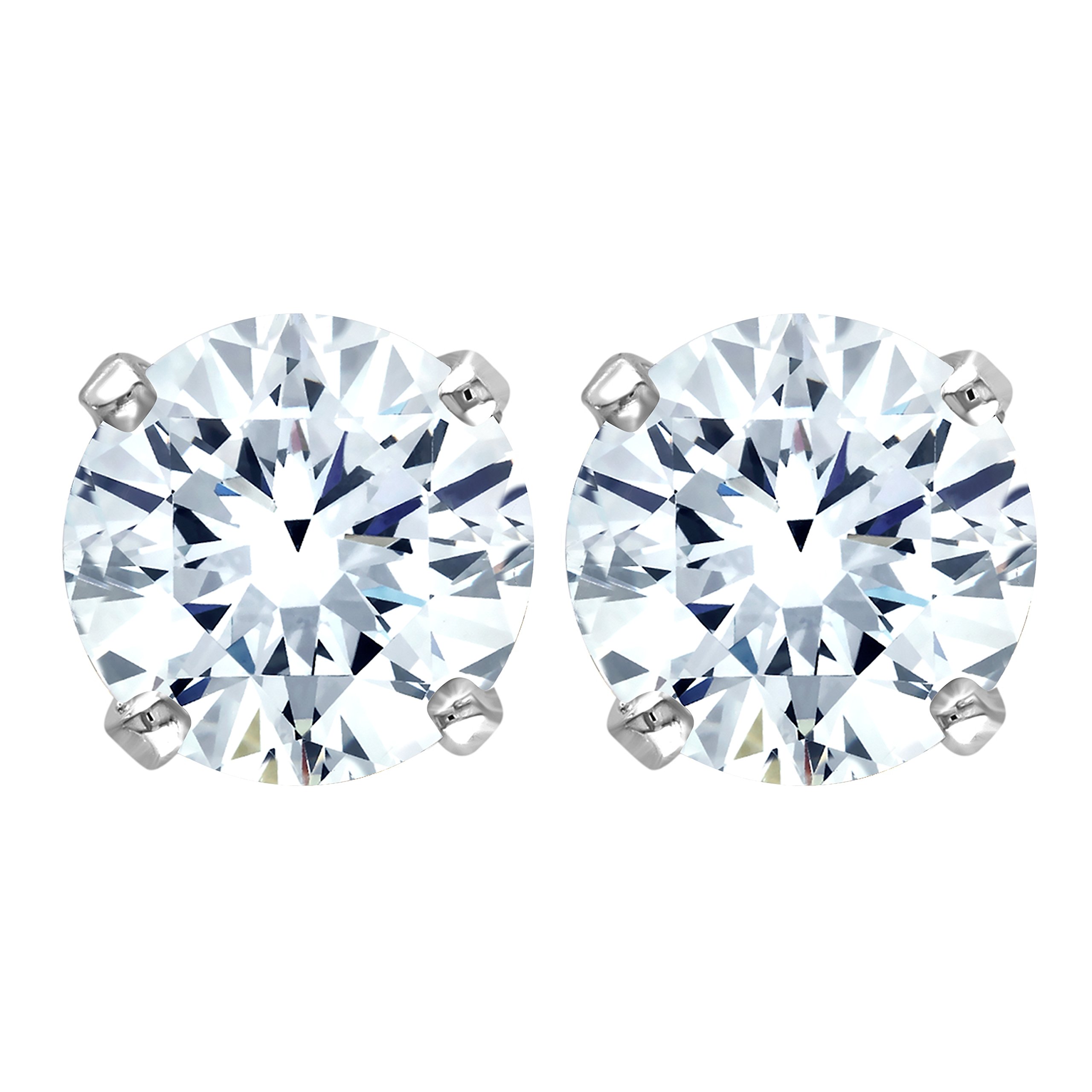 IGI Certified 14K Gold Diamond Stud Earrings for Women - WOW Collection (Clarity I2-I3) | Perfect Gift for Anniversary, Birthday & Special Occasions