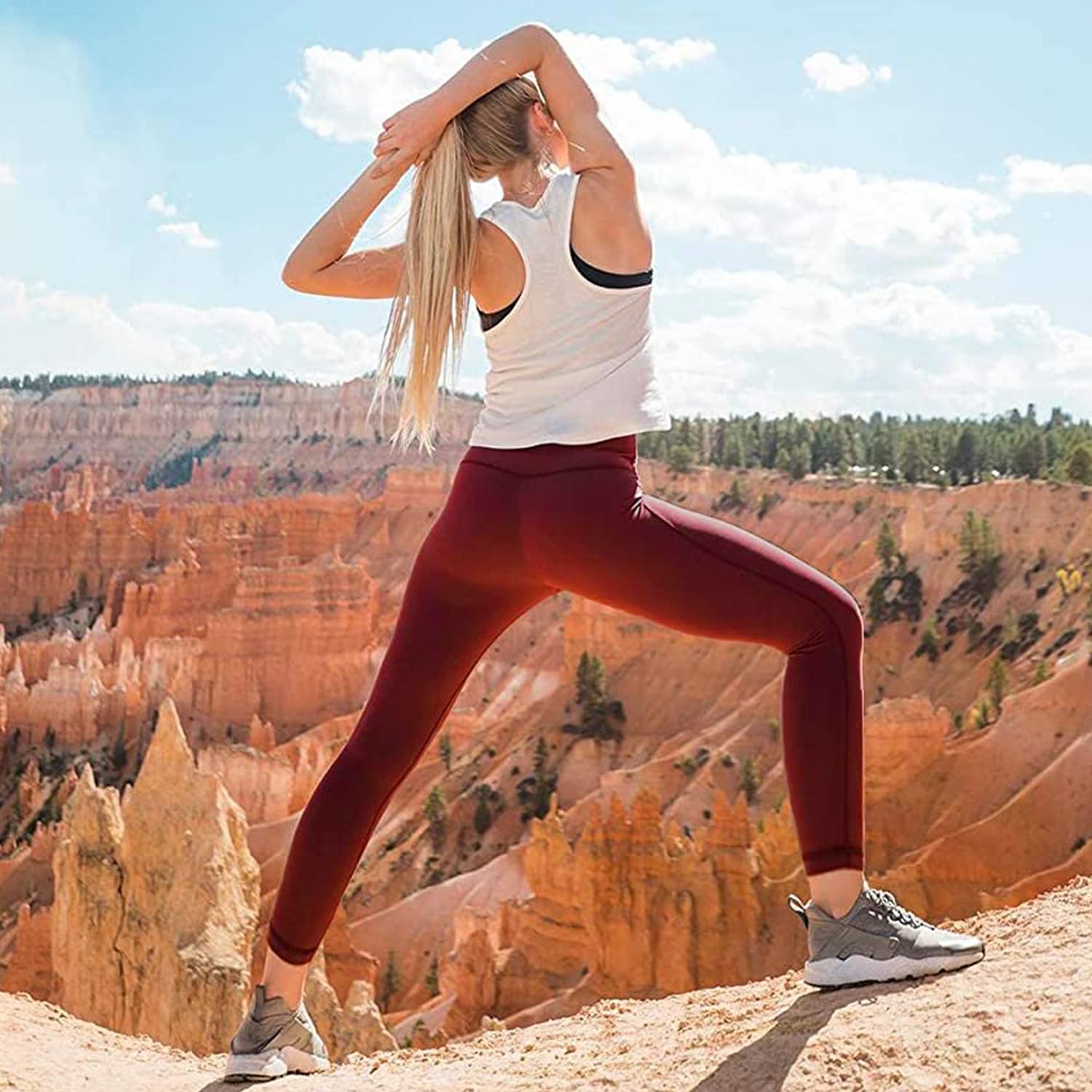 3 Pack High Waisted Yoga Pants for Women - Tummy Control Workout Leggings with Pockets, Non-See Through Gym Activewear - Perfect for Yoga, Running & Lounge Wear