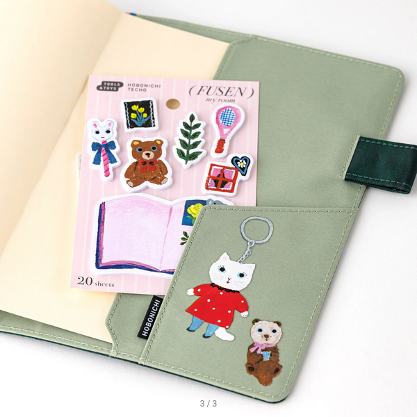 Yumi Kitagishi Hobonichi Sticky Note Tabs - My Room Design 2025 Planner Accessories for Journaling, Scrapbooking & Office Organization