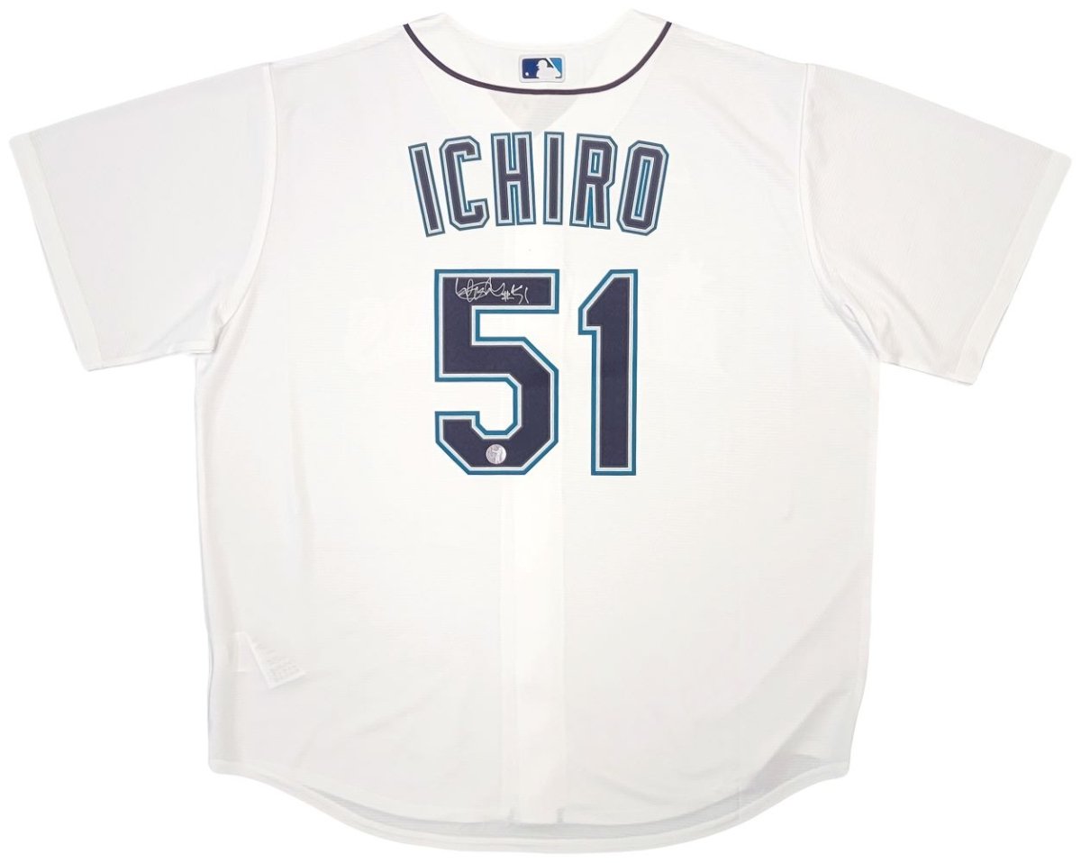 Authentic Ichiro Suzuki Signed Seattle Mariners Nike Baseball Jersey with COA - Perfect for Sports Memorabilia Collectors & Baseball Fans