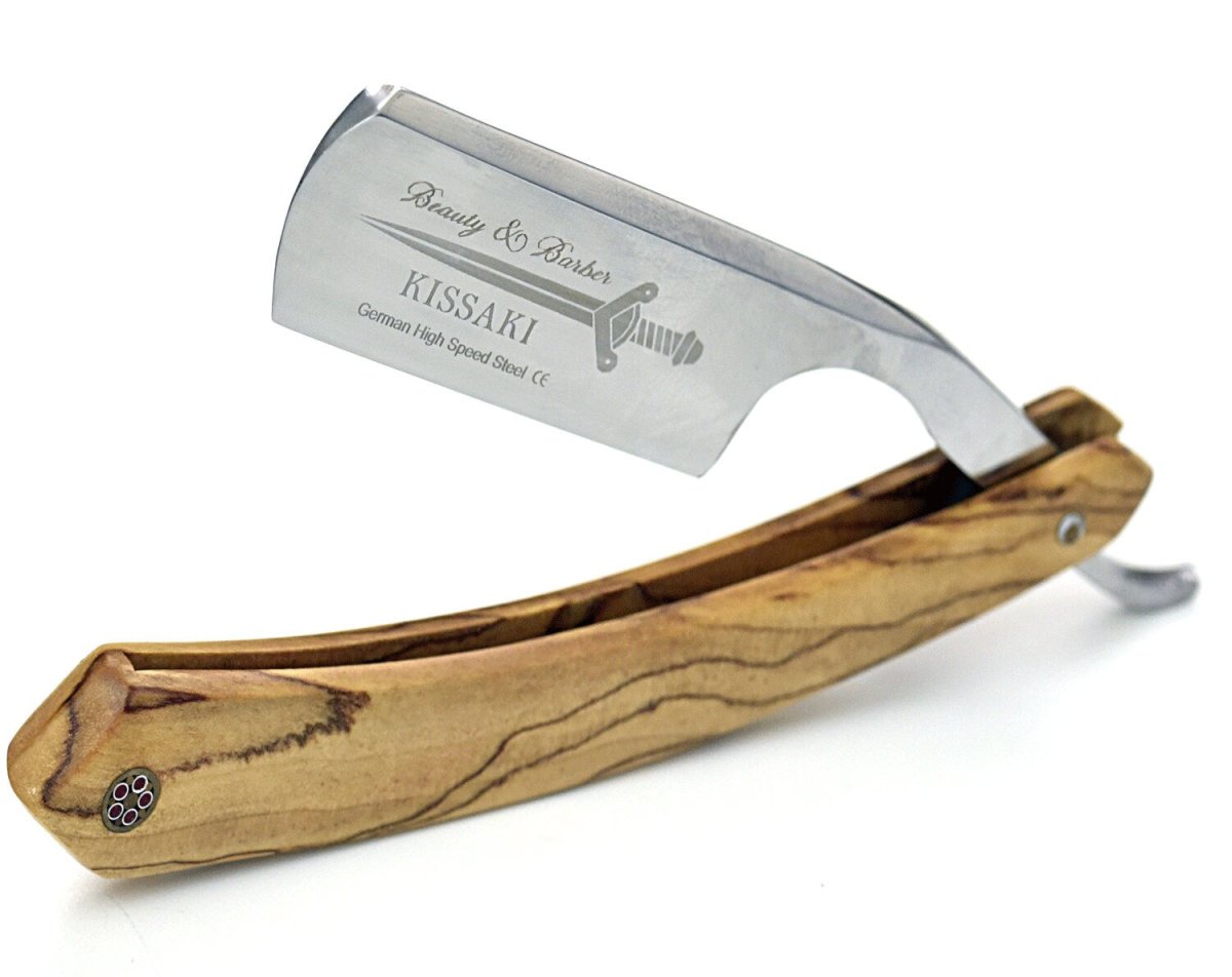 Premium Kissaki Straight Edge Razor - Japanese Stainless Steel Shaving Blade for Men - Perfect for Barbershop & Home Grooming Rituals