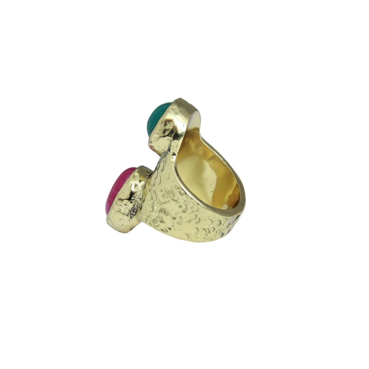 Natural Agate Stone Ring for Women - Elegant Healing Crystal Jewelry for Meditation, Yoga & Spiritual Wellness