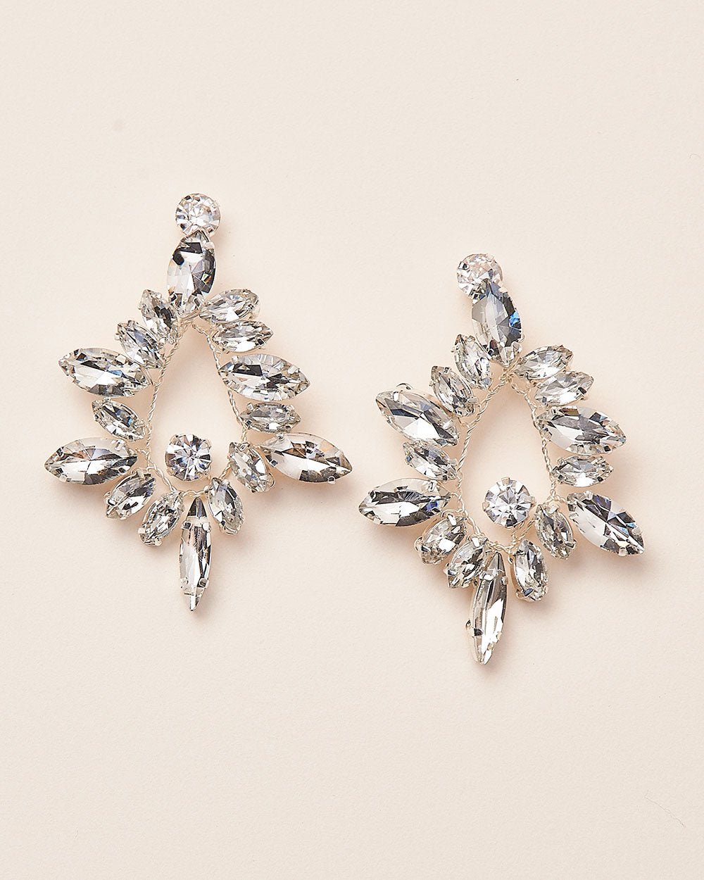 Grace Crystal Earrings for Women - Elegant Dangle Earrings with Sparkling Stones | Perfect for Weddings, Parties & Evening Events