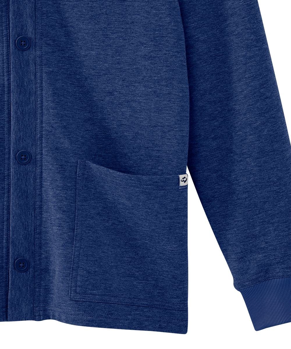 Adaptive Open-Back Fleece Cardigan for Men - Soft Comfortable Wrap Sweater for Wheelchair Users & Seniors - Perfect for Home, Therapy & Cold Weather Wear