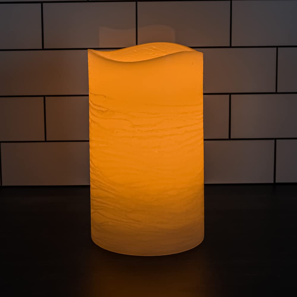 Richland LED Big Pillar Candles Ivory 6