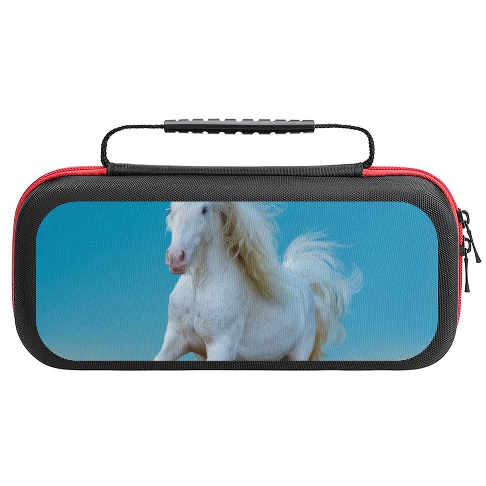 FunnyStar Gypsy Horse Running Design Protective Carrying Case for Nintendo Switch - Durable Storage Handbag for Travel, Commuting & Gaming On-The-Go