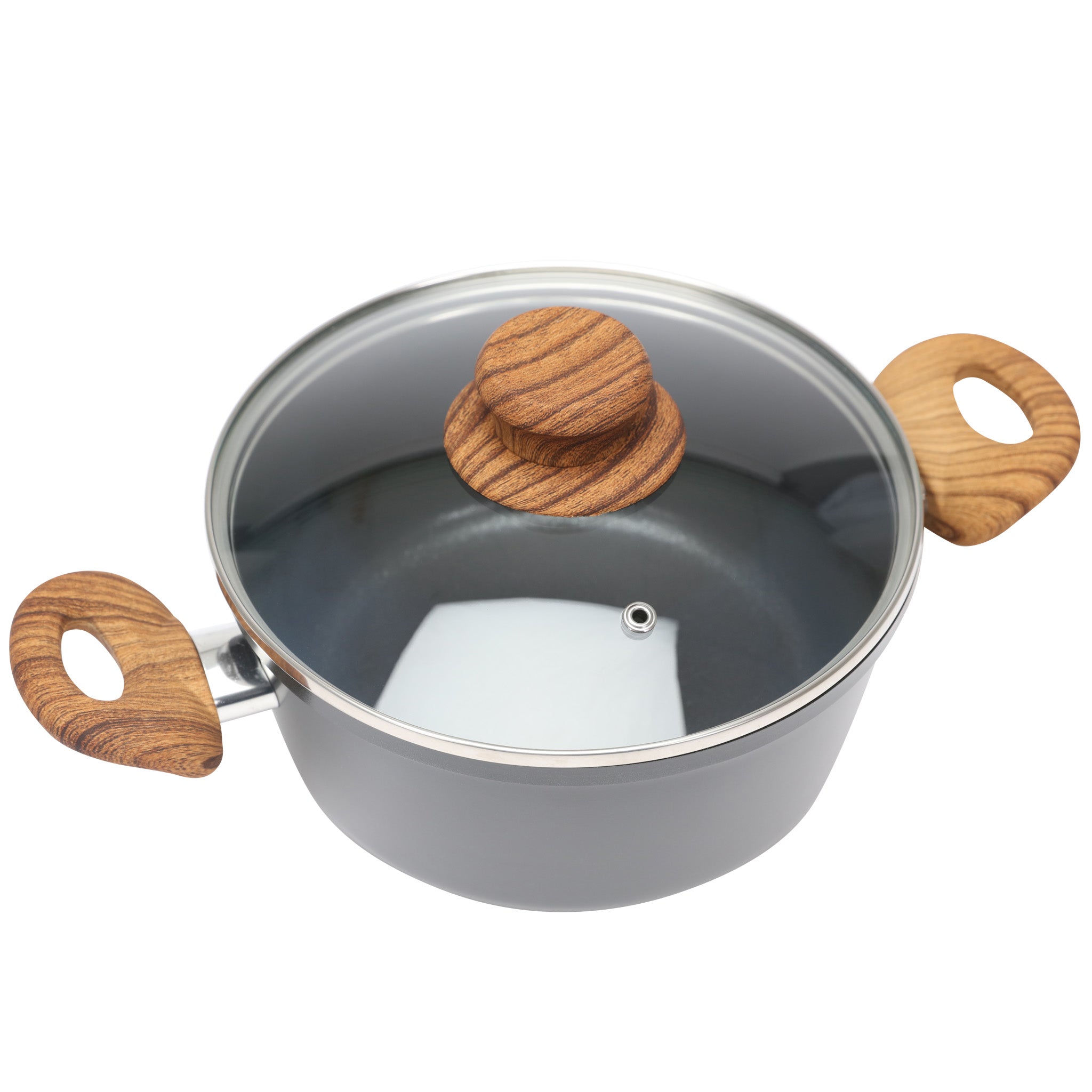 Premium Stainless Steel Gourmet Cooking Pot with Lid - Non-Stick & Durable for Home & Restaurant Use - Perfect for Soups, Stews & Pasta Dishes