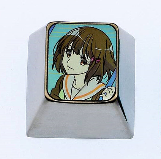 Hibike! Euphonium Themed 1U Titanium Alloy Metal Custom Keycaps - Personalized Keyboard Decorative Keycaps for Mechanical Keyboards, Gaming & Office Use