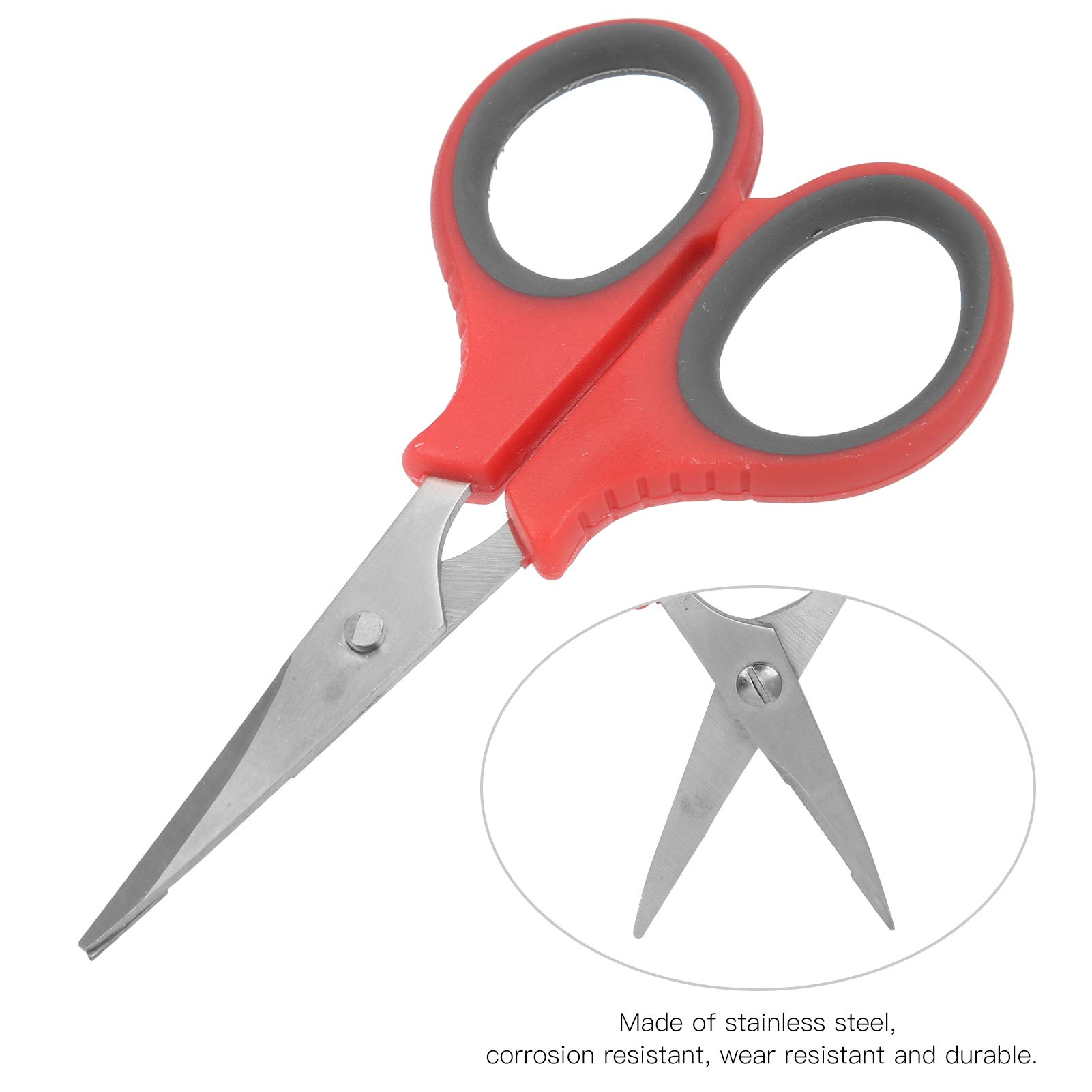 2-Pack Stainless Steel Fish Cutting Scissors - Fishing Lure Cutter & Hook Remover Set (Blue) | Perfect for Anglers, Fishing Trips & Tackle Organization
