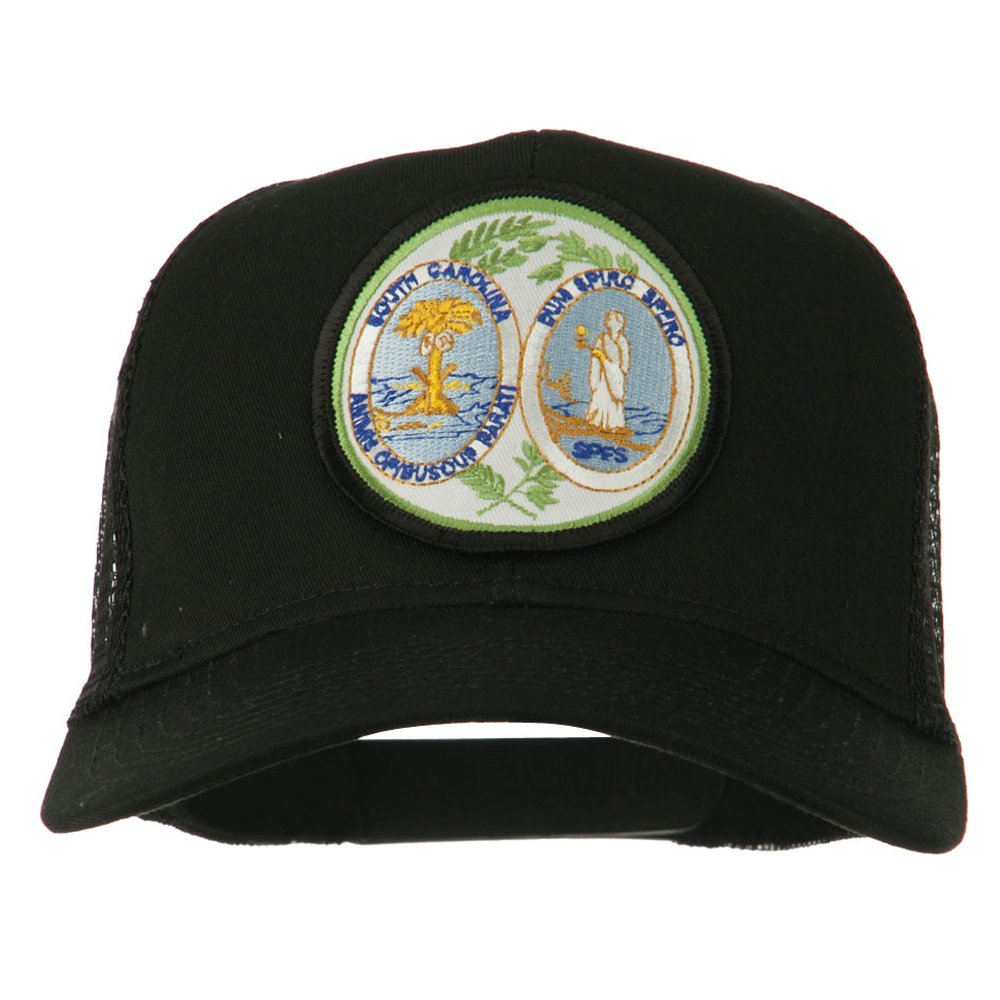 South Carolina State Patched Mesh Cap - Adjustable Snapback Hat for Men & Women - Perfect for Sports, Outdoor Activities & Casual Wear