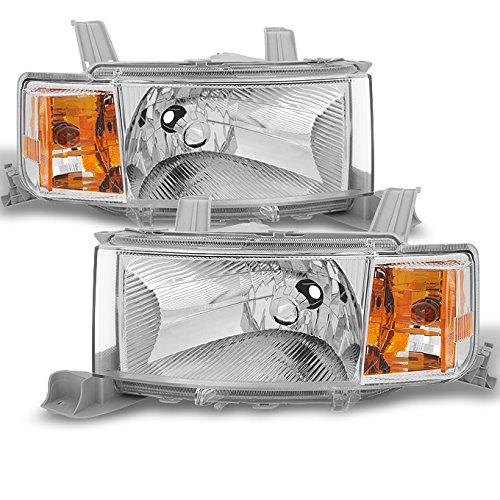 AKKON Clear Front Headlights Replacement Pair Set for Scion xB - Driver Left & Passenger Right Side - Perfect for Night Driving & Enhanced Visibility