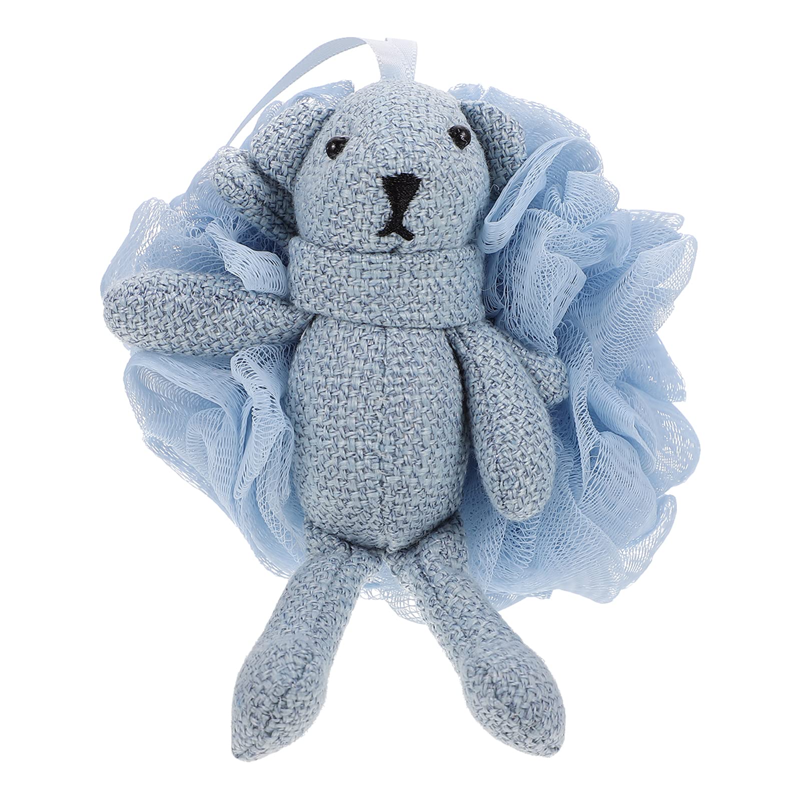 1pc Cartoon Bath Scrubber Ball - Exfoliating Loofah Sponge for Kids & Adults - Cute Animal Mesh Shower Pouf for Gentle Skin Cleansing - Perfect for Toddler Bath Time, Spa Day & Gift Giving