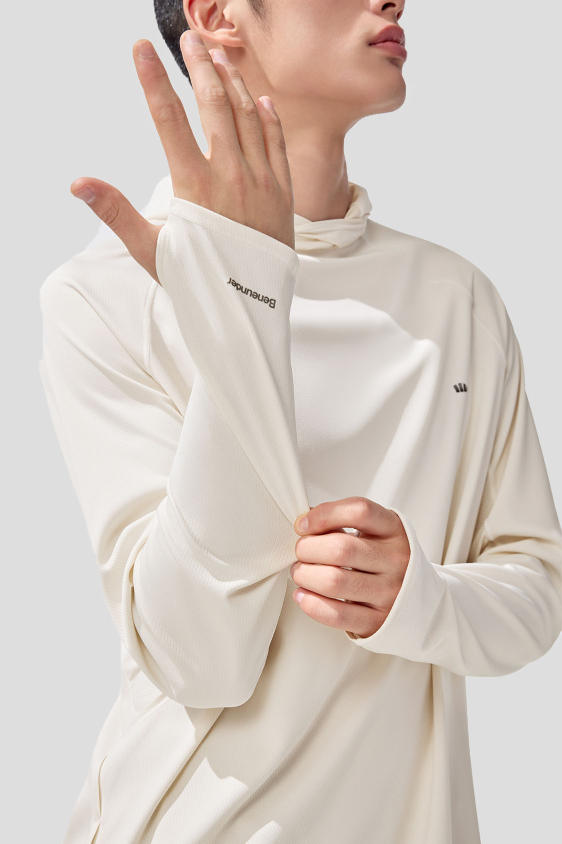 Breeze Men's Lightweight Breathable Sun Protection Base Layer UPF 50+ for Hiking, Running & Outdoor Activities