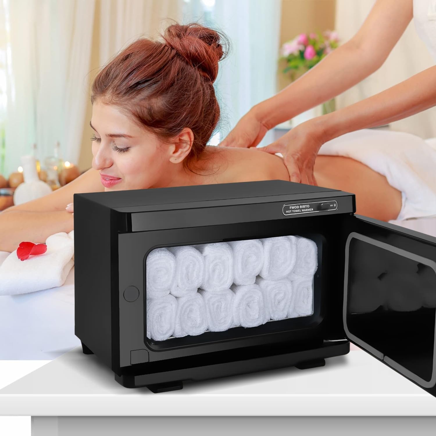 Premium 8L Hot Towel Warmer for Spa & Salon - Professional Facial Towel Warmer Cabinet - Perfect for Estheticians, Barbershops & Home Spa Treatments - Fast Heating & Compact Design