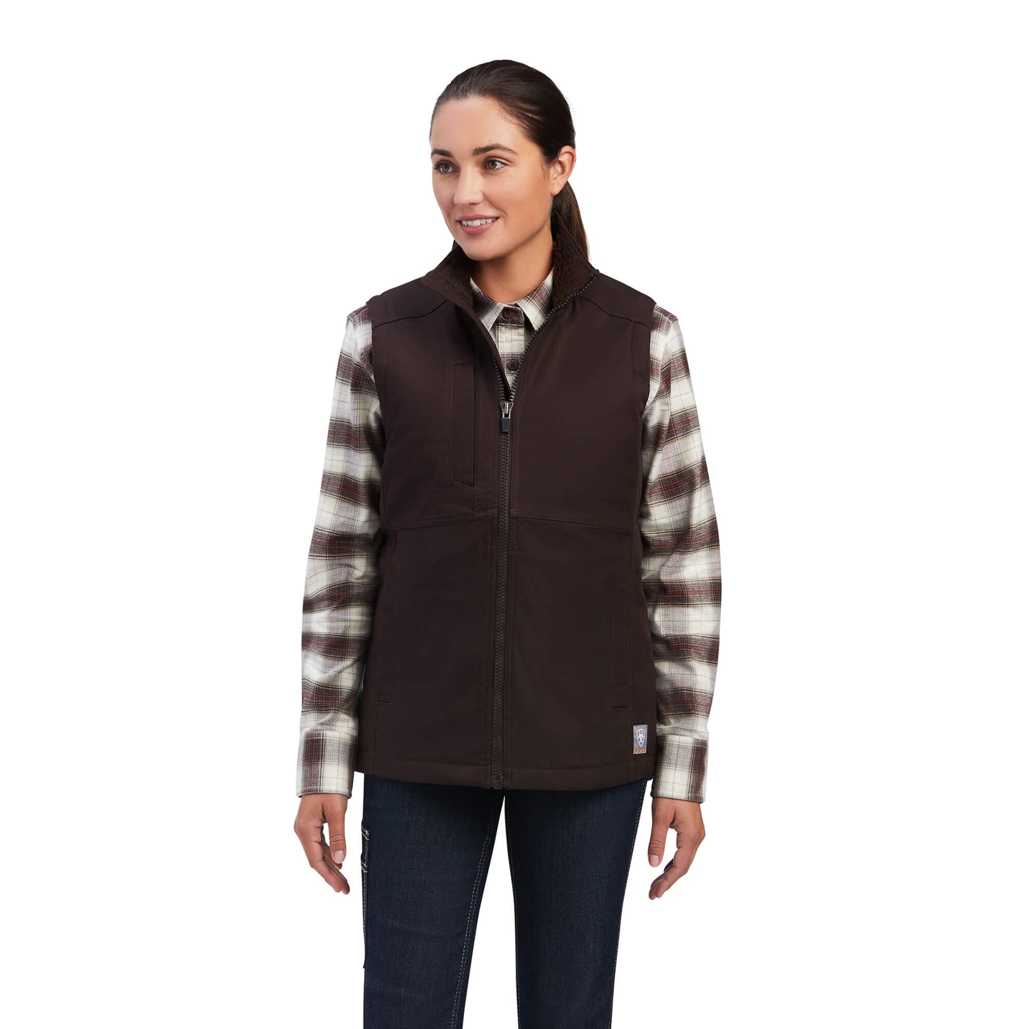 Ariat Women's Rebar DuraCanvas Insulated Vest - Warm Winter Work Vest for Outdoor Activities, Horse Riding & Casual Wear