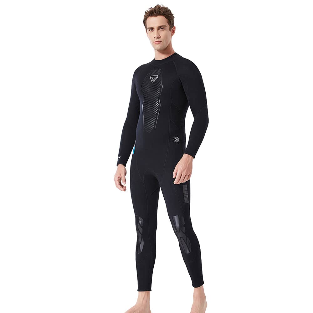 3mm Neoprene Wetsuit for Men - Cold Water Surfing, Diving, Swimming & Jet Skiing - Perfect for Winter Water Sports & Outdoor Activities