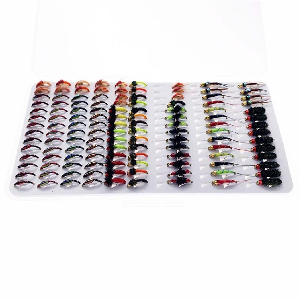 **Premium Fly Fishing Flies Kit - 32 to 148Pcs Assortment for Trout, Steelhead, Salmon & Bass - Dry Flies, Wet Flies, Nymphs, Streamers & Maggots - Perfect for Freshwater & Saltwater Fishing**    *(Use Cases: Ideal for fly fishing enthusiasts, beginners, and professionals targeting trout, steelhead, salmon, and bass in rivers, lakes, and streams.)*