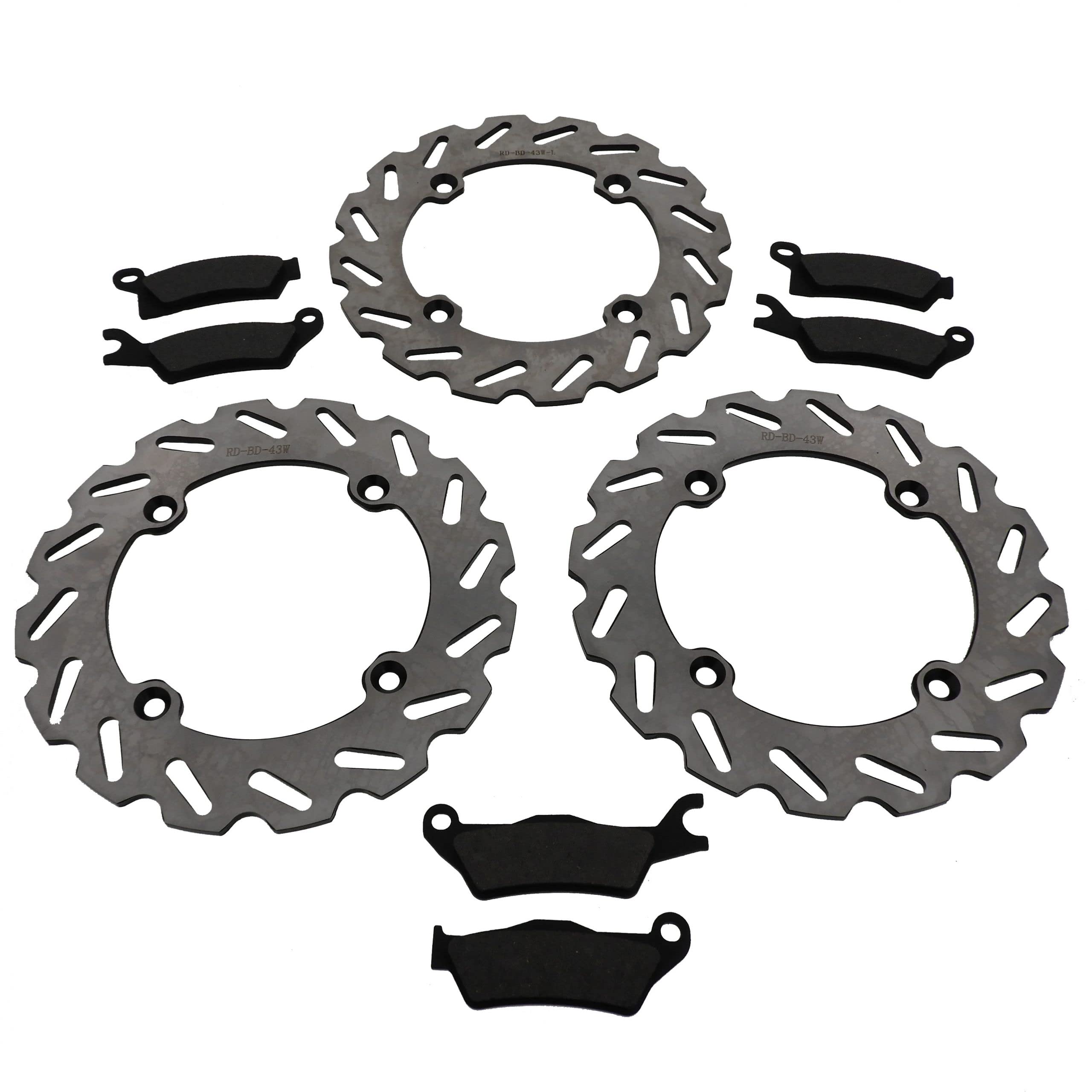 Can-Am Outlander 800 R XT Front & Rear Brake Kit - High-Performance Sport Brake Rotors & Pads - Perfect for Off-Roading, Trail Riding & ATV Adventures