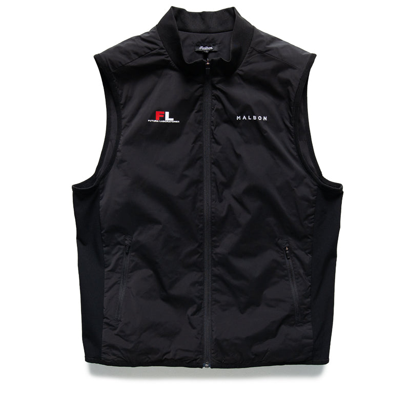 Futura Laboratories x Malbon Golf Poly Down Vest for Men - Lightweight Warm Winter Puffer Vest, Water-Resistant & Windproof - Perfect for Golfing, Outdoor Activities & Casual Wear